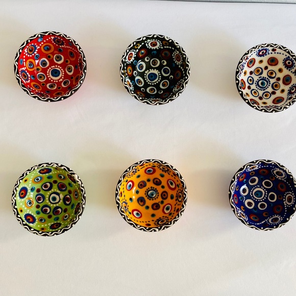 Bundle of 3 Handmade Evil Eye Protection Bowls - Picture 5 of 16